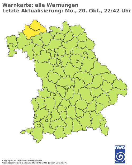 Aktuelle Wetterwarnungen für  Ebersberg