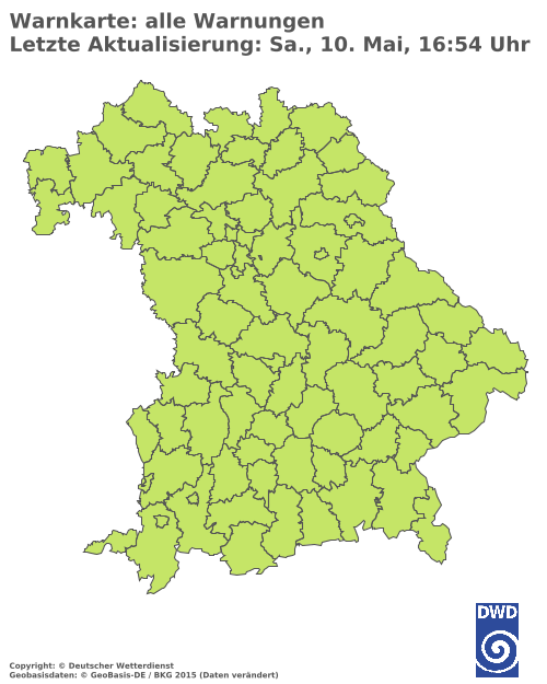 Aktuelle Wetterwarnungen für  Ebersberg